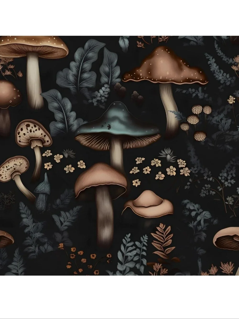 NWT Mushroom Peel and Stick Wallpaper